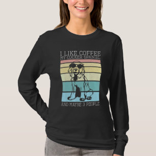T-shirt Café Mon Cocker Spaniel Et Peut-Être 3 Personnes C