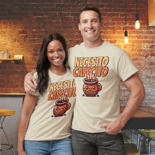T-shirt Café Necesito Café De Olla Espagnol