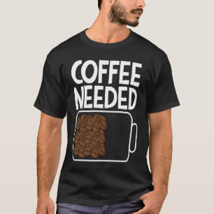 T-shirt Café nécessaire Boire Coffee Beans Batterie Hommes