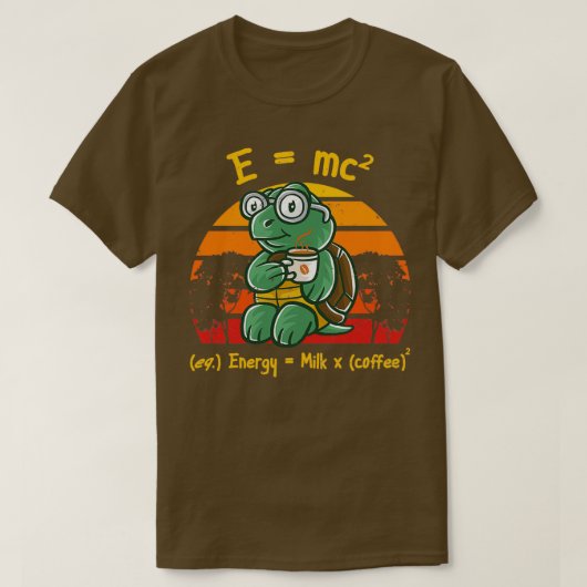 T-shirt Café Nerd Math Formule Enseignant Café Mug Drôle (Design devant)