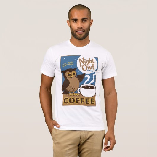 T-shirt Café Night Owl (Devant entier)