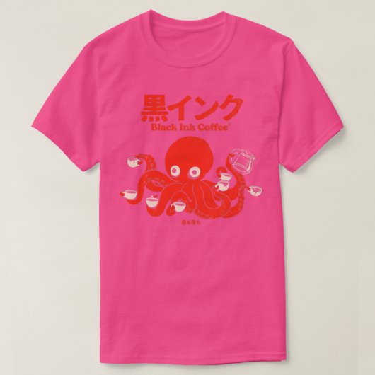 T-shirt Café noir en encre (Design devant)