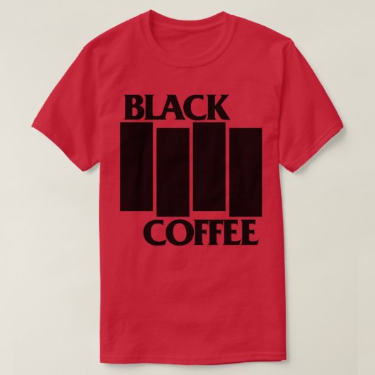 T-shirt Café noir NOIR (Design devant)