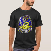 T-shirt Café Obtenu Squelette Maman Dia de los Muertos Ar (Devant)