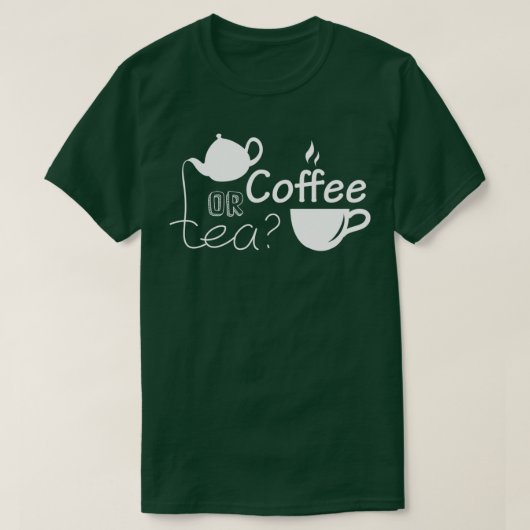 T-shirt Café Ou Thé (Design devant)
