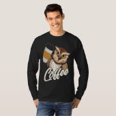 T-shirt Café Owl avec impression au verso (Devant entier)
