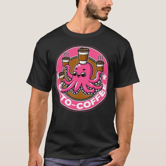 T-shirt Café pieuvre (Devant)