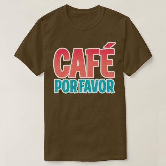 T-shirt Café Por Favoriser Paf S'Il Vous Plaît 2 (Design devant)