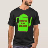 T-shirt CAFÉ POT TÊTE drôle de jeu de café idée cadeau (Devant)