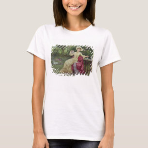 T-shirt Café potable et lecture dans le jardin (la semain