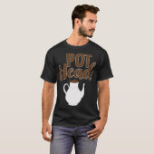 T-shirt café pothead et latte de chat (Devant entier)