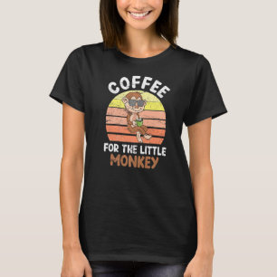 T-shirt Café Pour Le Petit Buveur De Café Singe