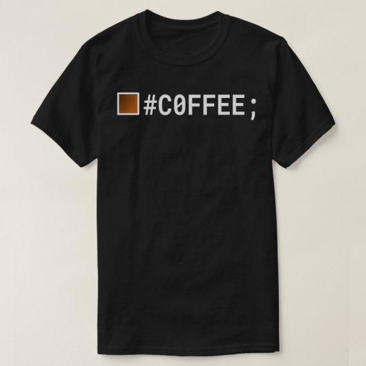 T-shirt Café pour les programmeurs CSS d'application et in (Design devant)