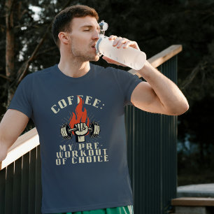 T-shirt Café Pré-Entraînement Noir Rouge Grunge Fitness