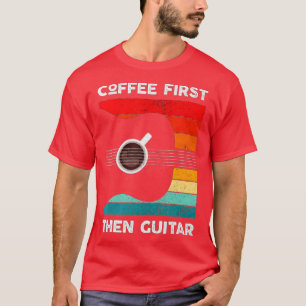 T-shirt Café Première poule Guitare Correspondance Guitare