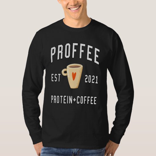 T-shirt café protéiné proffee (Devant)