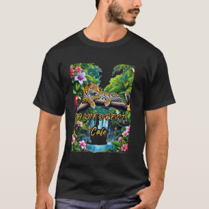 T-shirt Cafe Rainforest, animal et café, R Atlantic City