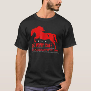 T-shirt Café Red Pony - Amoureux du Cheval mignon