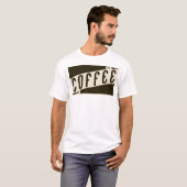 T-shirt café rétro (Devant entier)