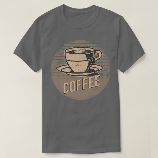T-shirt Café Rétro Vintage (Design devant)