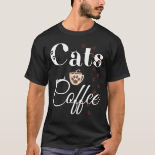 T-shirt Café Sarcastique Cat Cute Cats Café