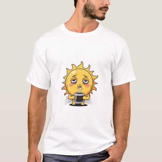 T-shirt Café Sleepy Sun (Devant)