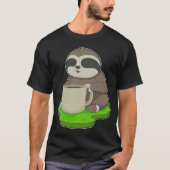T-shirt Café Sloth Cup (Devant)