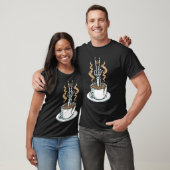 T-shirt Café Squelette Main Café Halloween (Unisexe)