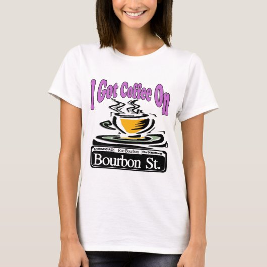 T-shirt Café Sur Bourbon St. (Devant)