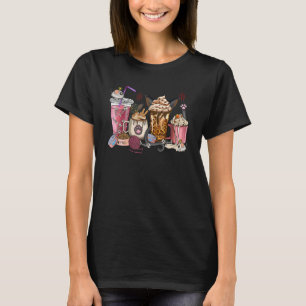 T-shirt Café tasses Western Chat Hommes Femmes