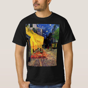 T-shirt Café Terrasse à la nuit par Vincent van Gogh