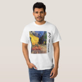 T-shirt Café Terrasse à la nuit par Vincent van Gogh (Devant entier)