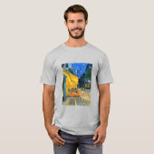 T-shirt Cafe Terrasse tableau d'art de Vincent van Gogh (Devant entier)