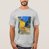 T-shirt Cafe Terrasse tableau d'art de Vincent van Gogh (Devant)