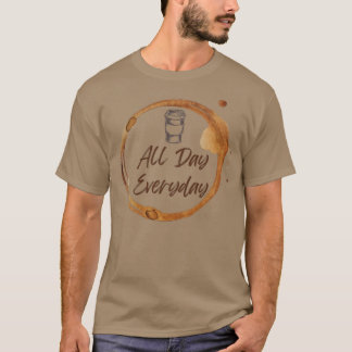 T-shirt Café toute la journée