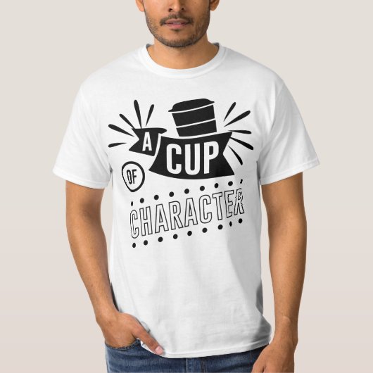 T-shirt Café, une coupe de caractère (Devant)