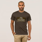 T-shirt Café : Une PIÈCE EN T alternative chaude et (Devant entier)