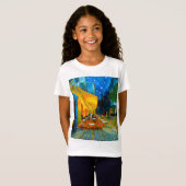 T-Shirt Café Van Gogh Terrasse en soirée (Devant entier)