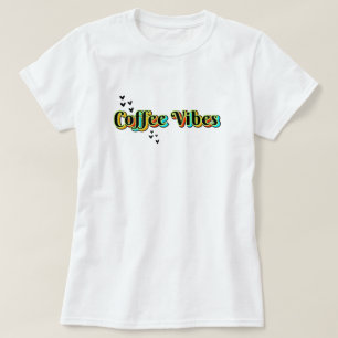 T-shirt Café Vibes coeur coloré