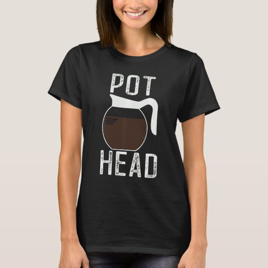 T-shirt Café vintage Pot Head (Devant)