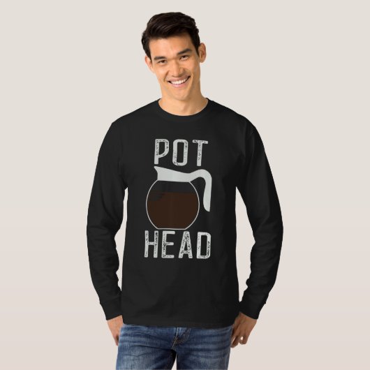 T-shirt Café vintage Pot Head (Devant entier)