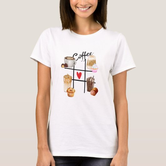 T-shirt Café XO et friandises (Devant)