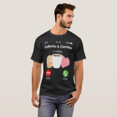 T-shirt Cafecito Cafe Conchas  Cute Spanish Pun Coffee (Devant entier)