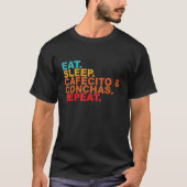 T-shirt Cafecito Cafe Conchas Funny Mignonne Pun Espagnol (Devant)