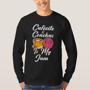 T-shirt Cafecito & Conchas est mon truc Cute jeu de mots e