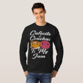 T-shirt Cafecito & Conchas Is My Jam Cute Spanish Pun Coff (Devant entier)