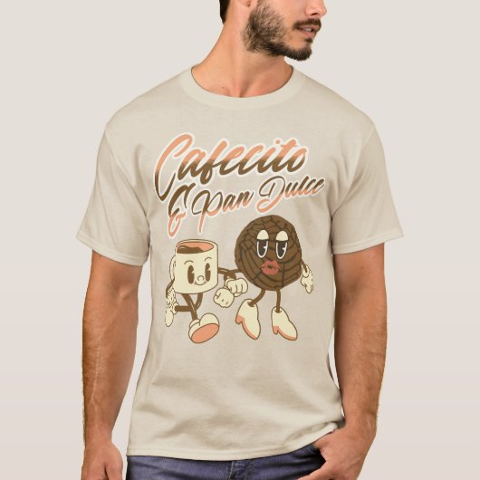 T-shirt Cafecito & Pan Dulce Retro Espagnol (Devant)