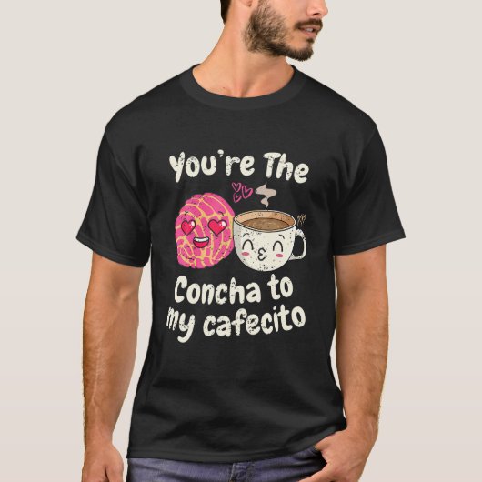 T-shirt Cafecito y Pan Dulce Cafecito Y Chisme Latina Vale (Devant)