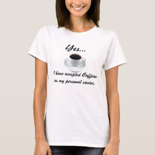 T-shirt Caféine - café comme religion
