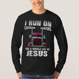 T-shirt Caféine Diesel Jésus Christian Trucker désorganisé